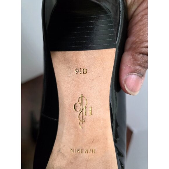 Cole Haan Black Patent Leather High Heel Pumps Women's Size 9.5B Classic Round T - Picture 11 of 11